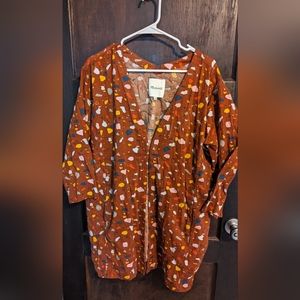 Madewell Terrazzo cover up / robe / jacket